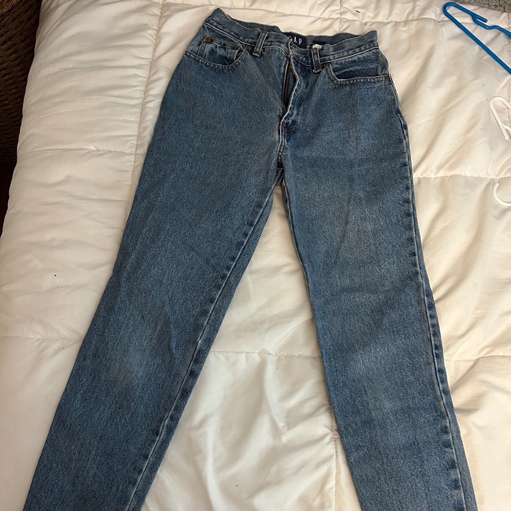 gap medium wash ankle jeans size 6